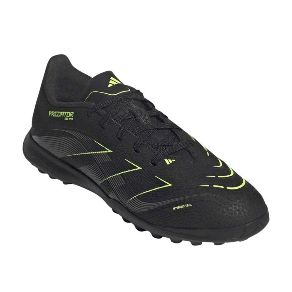 Predator Childrens/Kids Predator Accuracy.4 Astro Turf Sneakers / Black/Lemon